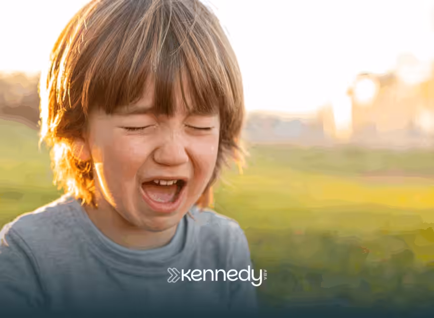 A kid with autism having a meltdown