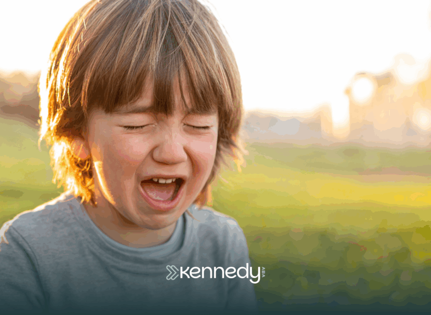 A kid with autism having a meltdown