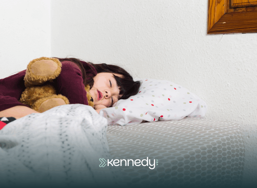 A kid with autism sleeping alone