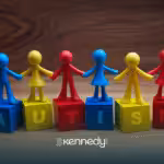 Primary-colored blocks spelling the word "autism"