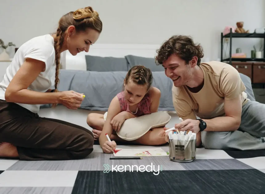 family-doing-art-activity-together-with-young-child-at-home