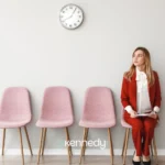 woman-waiting-in-clinic-reception-area-with-tablet