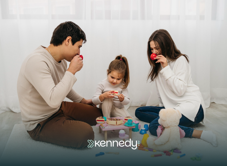 A family in Georgia during ABA therapy